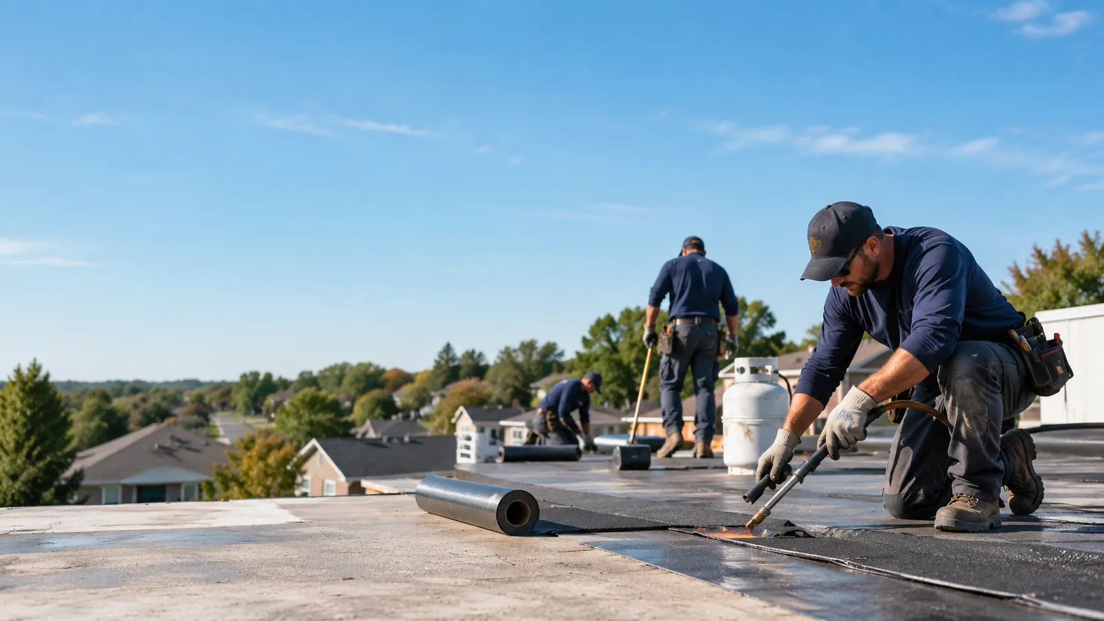 Flat Roof Leak Repair providers in Olustee, OK